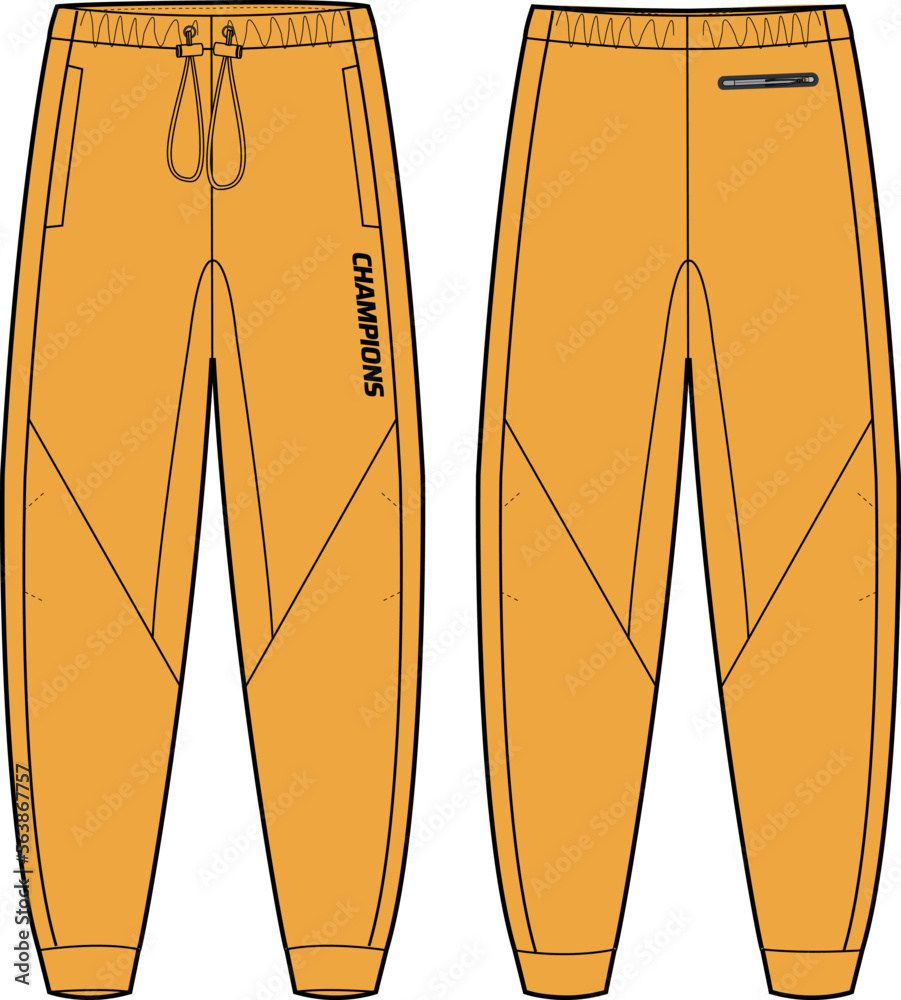 Premium Vector  Sweat pants design mock up template