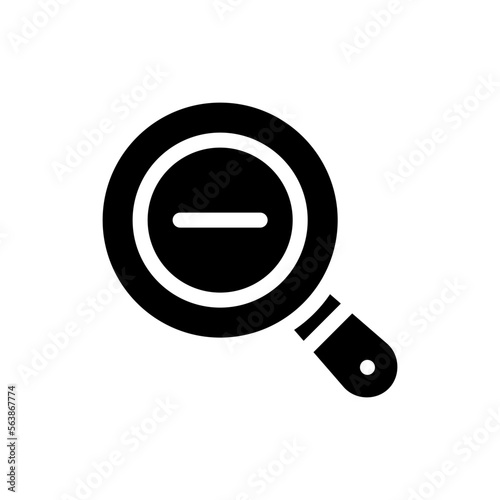 zoom out glyph icon