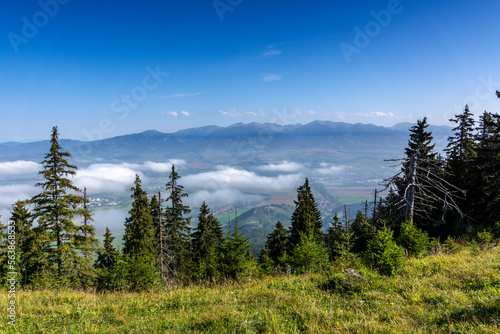 Demänovská hora, Liptowski Mikułasz , Słowacja widok na Tatry