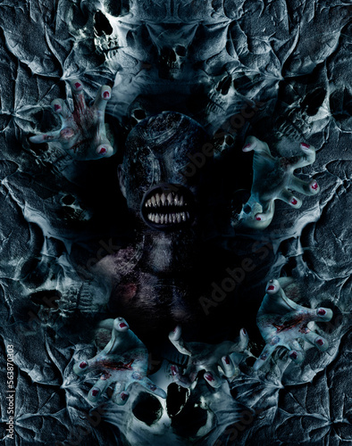 Fotografía horror movie concept, monster concept