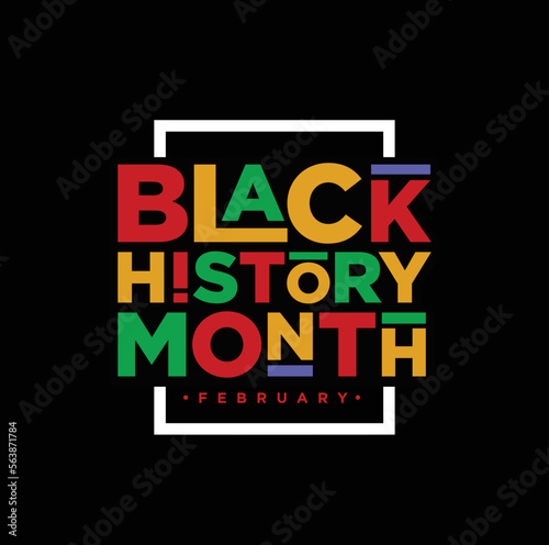 Black History Month vector illustration.