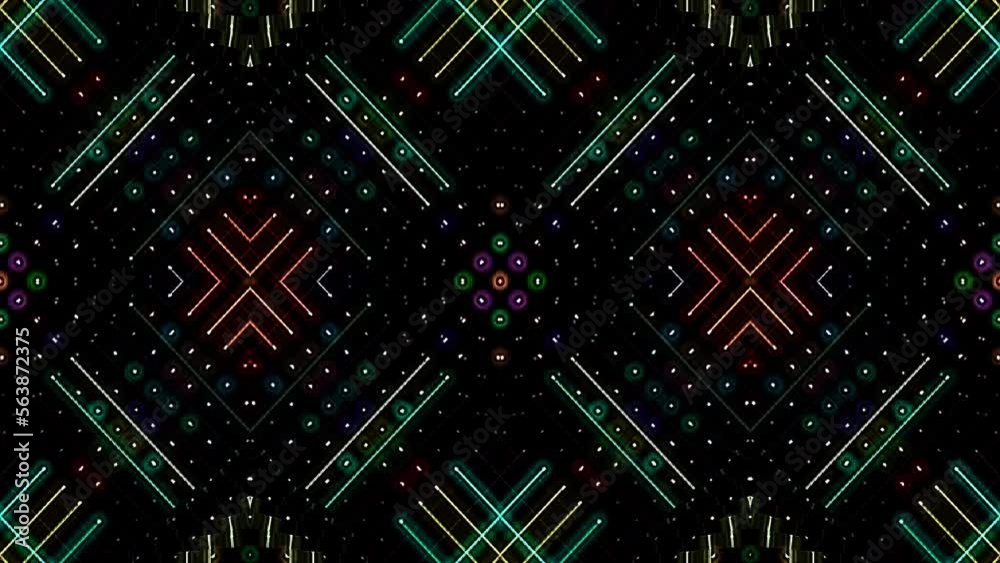 3D Abstract shining bright lines set wave, colorful, black background 3D Abstract shining bright lines set wave, colorful, black background
