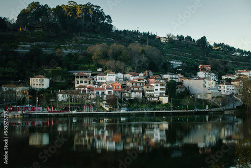 A small town on the banks of the Douro River, Portugal.