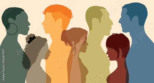 Multicultural college students. Concept of education. Prepare for a successful career. Flat vector illustration