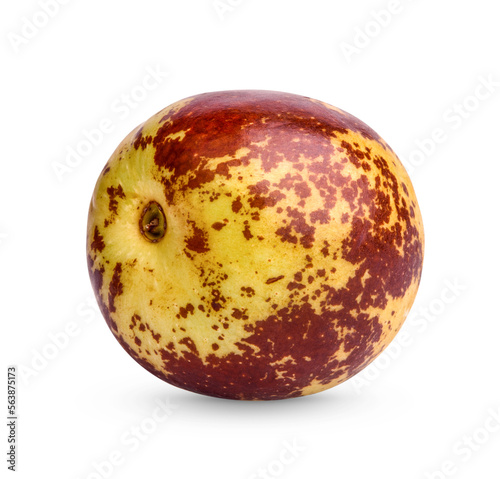 Fresh Jujube isolated on transparent background (.PNG)