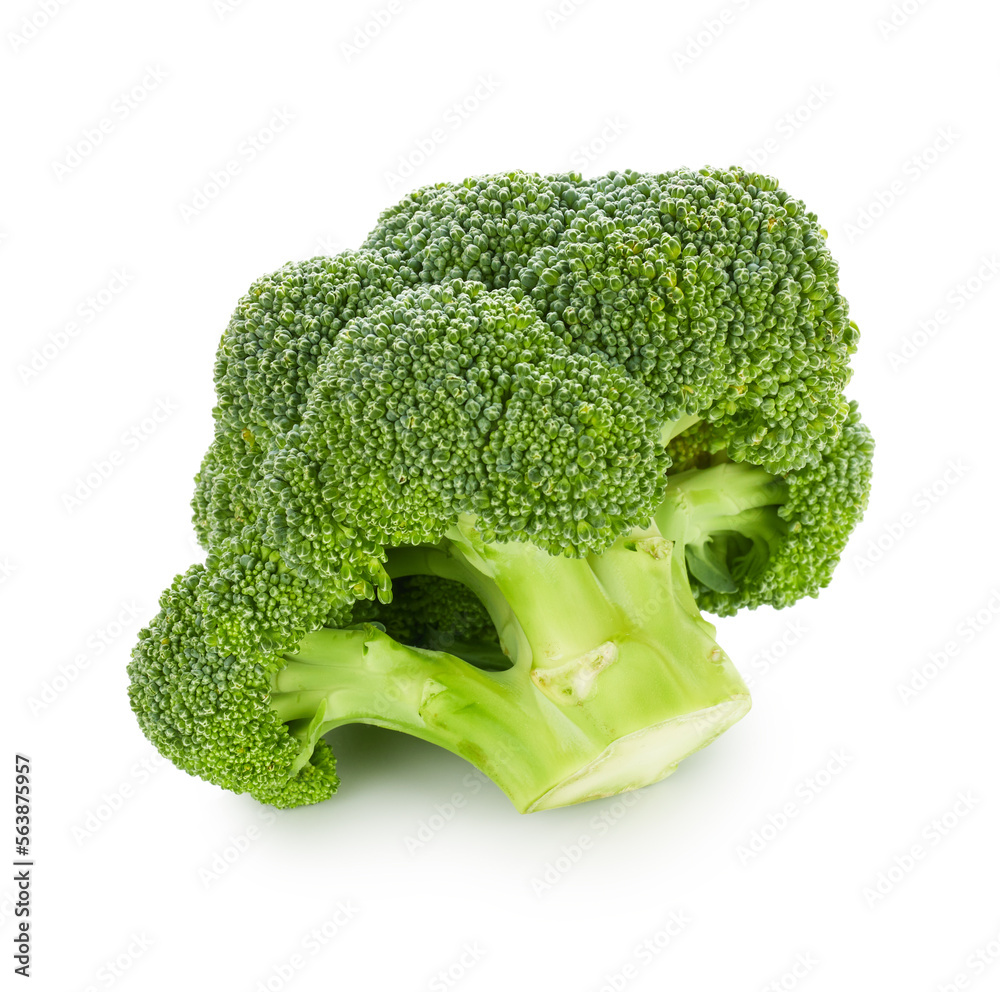 Fresh green vegetarian food broccoli vegetable diet organic product isolated on white background Fresh green vegetarian food broccoli vegetable diet organic product isolated on white background