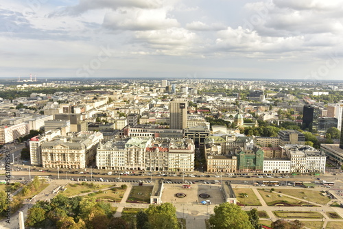 Warszawa, stolica, centrum, miasto, śródmieście, krajobraz, panorama, niebo,  #563878563