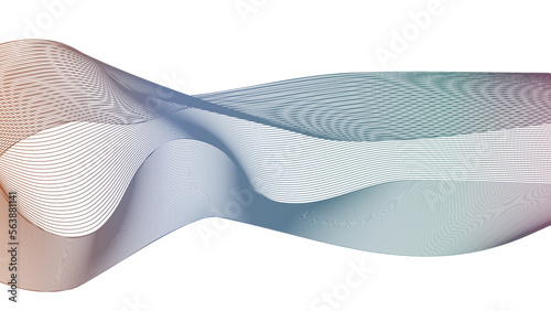 Vector background with abstract wavy lines for a dynamic look