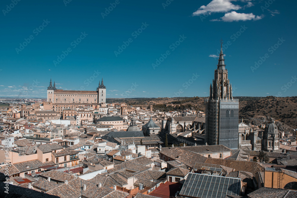 View of the Alcazar, Toledo, Spain