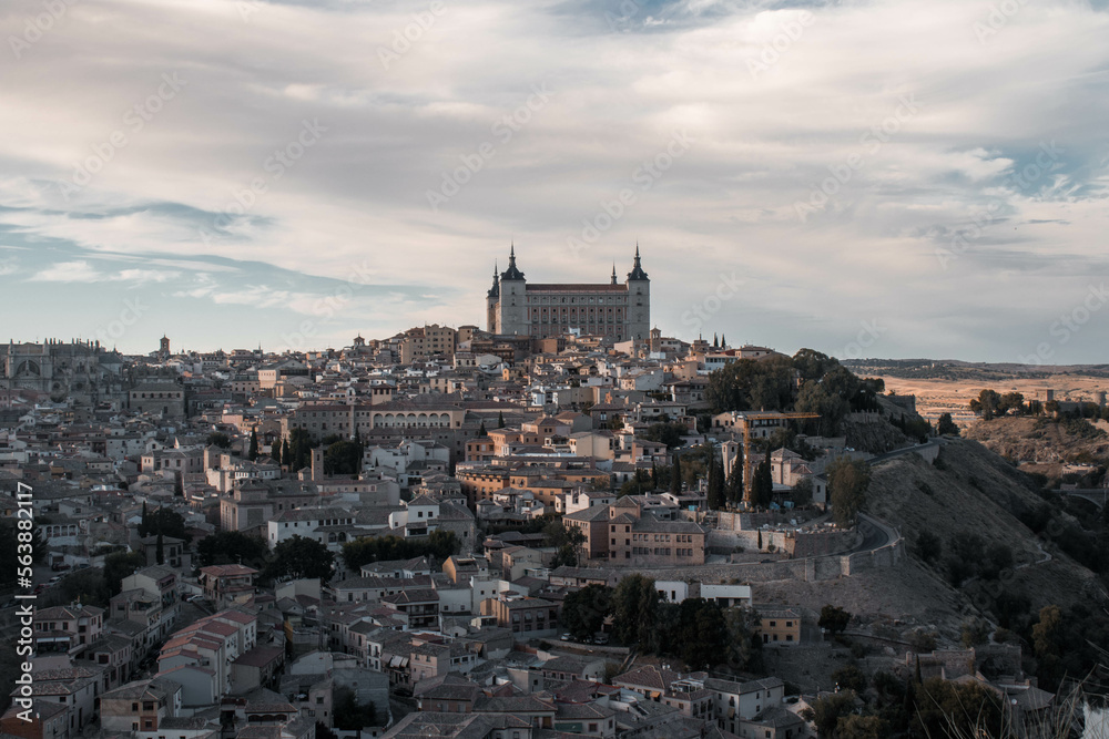 View of the Alcazar, Toledo, Spain