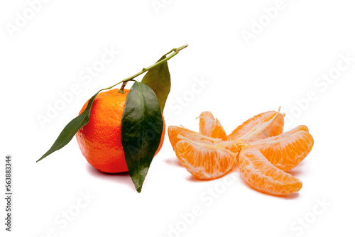 tangerine isolated , png file