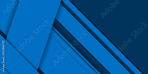 Blue background with diagonal lines. Modern abstract brochure or banner. Vector EPS 10