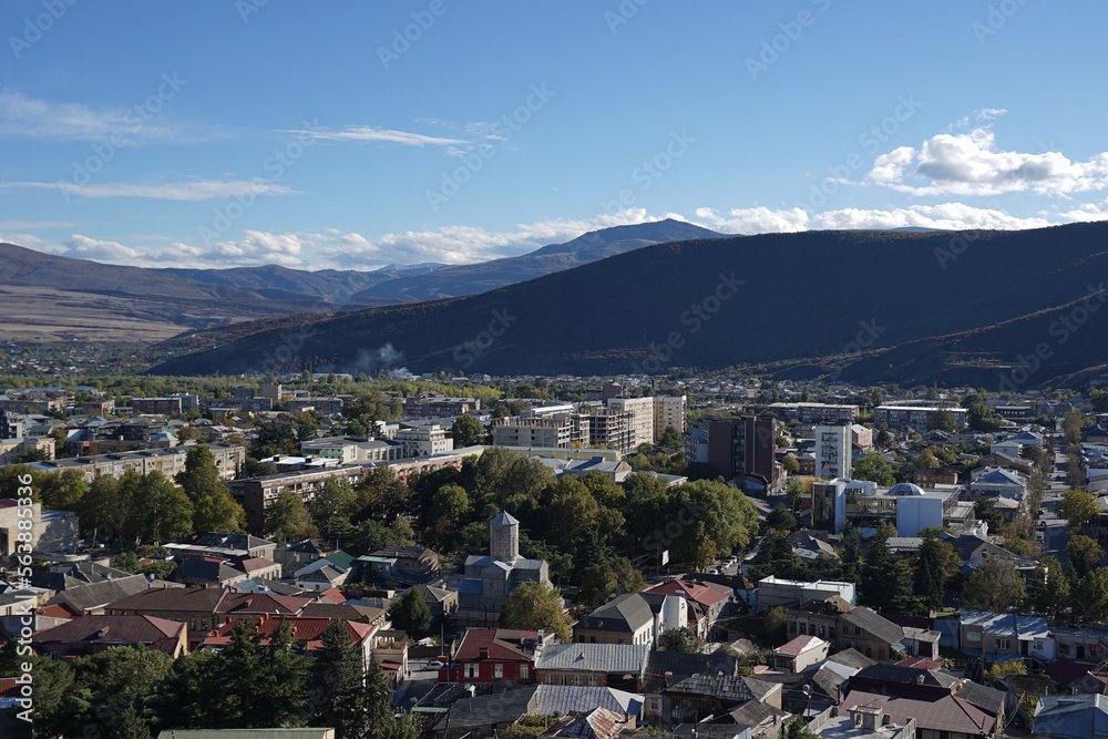 Obraz premium Gori town the view from Gori fortress