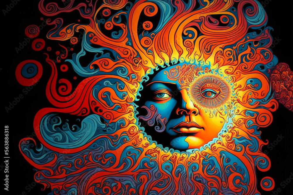 Psychedelic Background Retro Wallpaper Background Psychedelic Background Retro Wallpaper Background