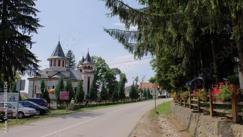 Main Street Of Rimetea (Torocko), Alba, Romania photo