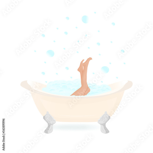 Woman in the bath - PNG