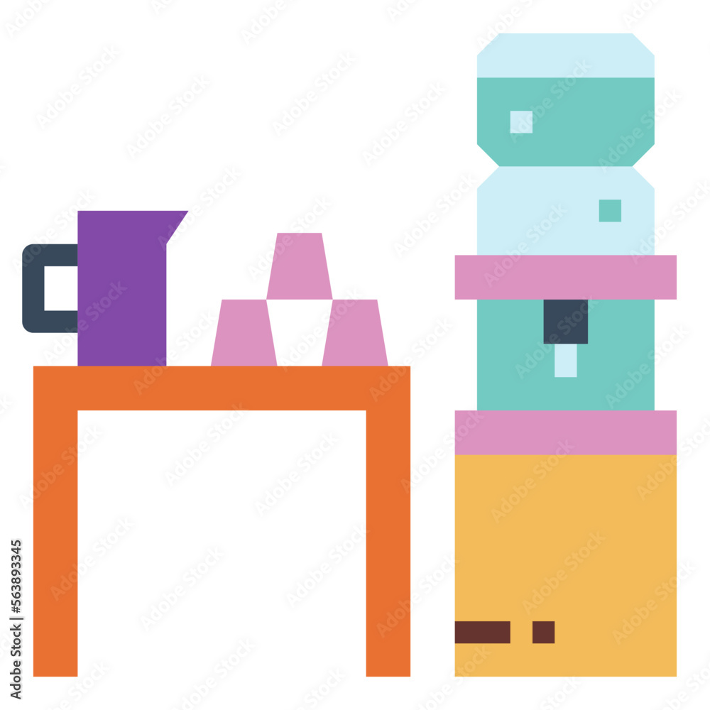 water dispenser flat icon style water dispenser flat icon style