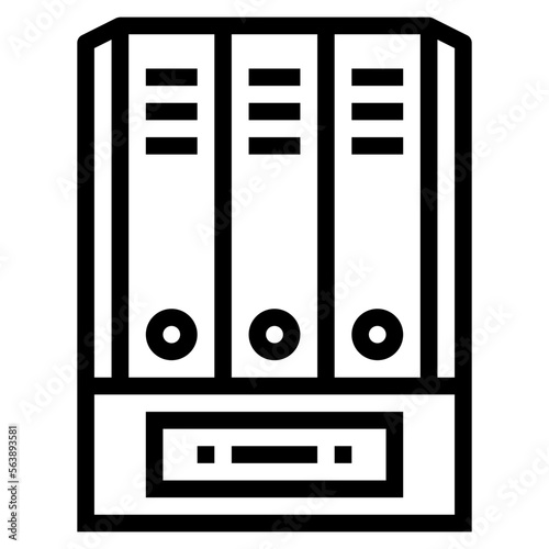 folder line icon style