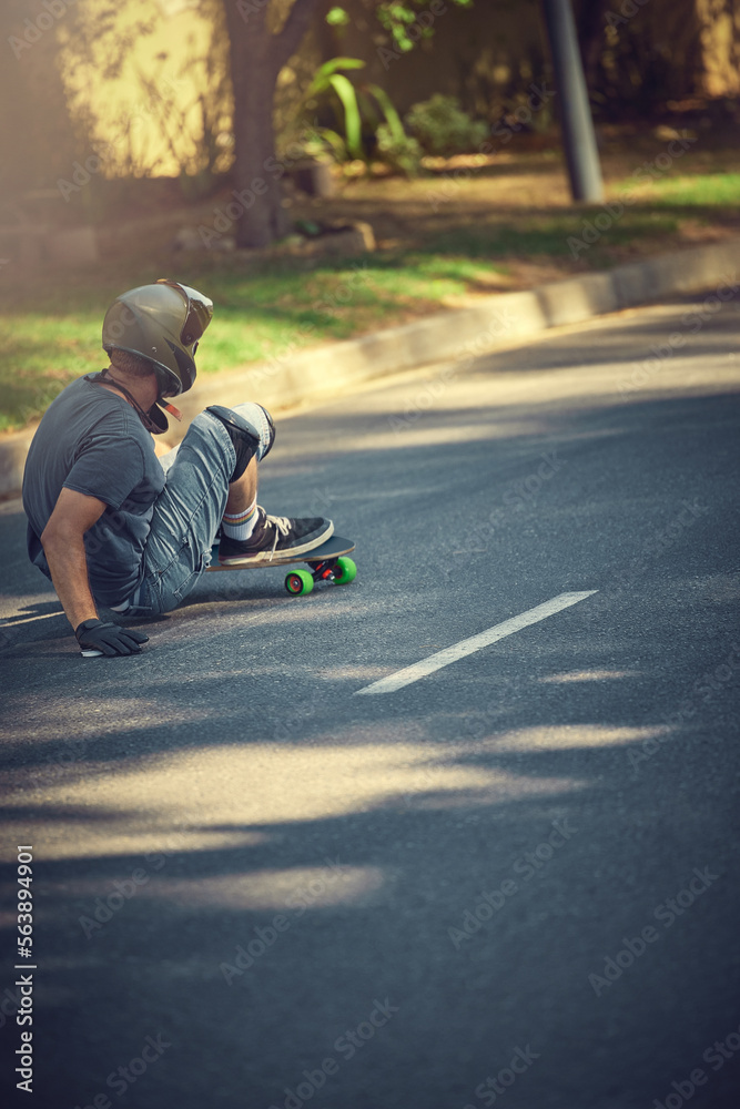 Skateboard, street and mockup with a sports man skating or training outdoor while moving at speed for action. Fitness, exercise and road with a male skater or athlete outside to practice his balance Skateboard, street and mockup with a sports man skating or training outdoor while moving at speed for action. Fitness, exercise and road with a male skater or athlete outside to practice his balance