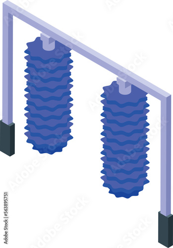 Washer sponge icon isometric vector. Car wash. Care service