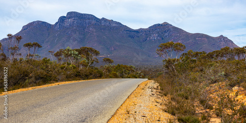 Canvas Print panorama of mountains in stirling range national park in western australia as se