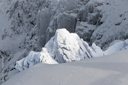 krajobraz zima w górach