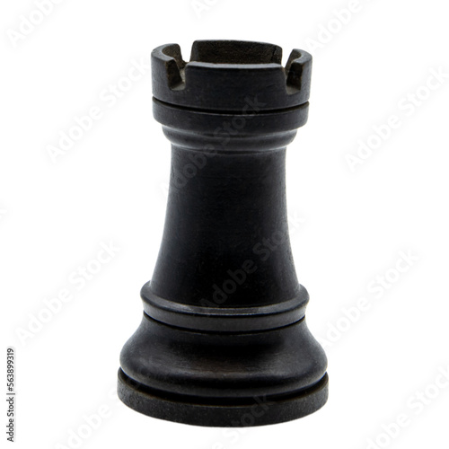 black wooden rook chess piece photo