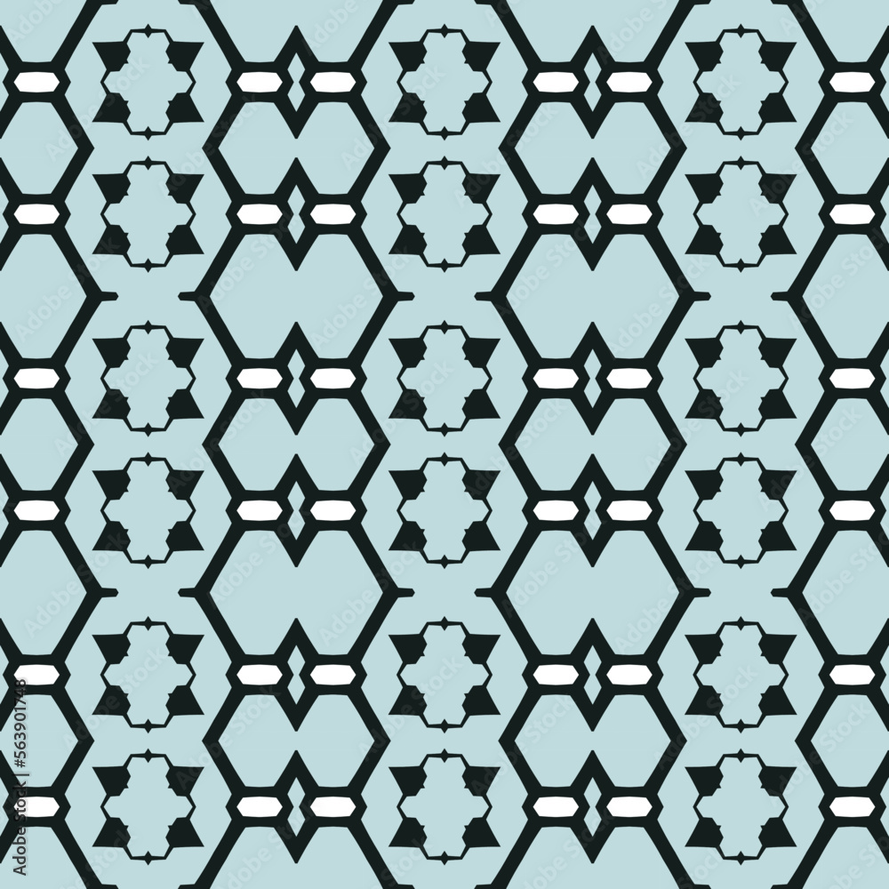 Naklejka premium Geometric pattern. Seamless vector background. Ethnic graphic design