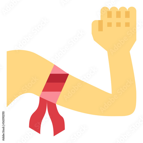 armband flat icon style