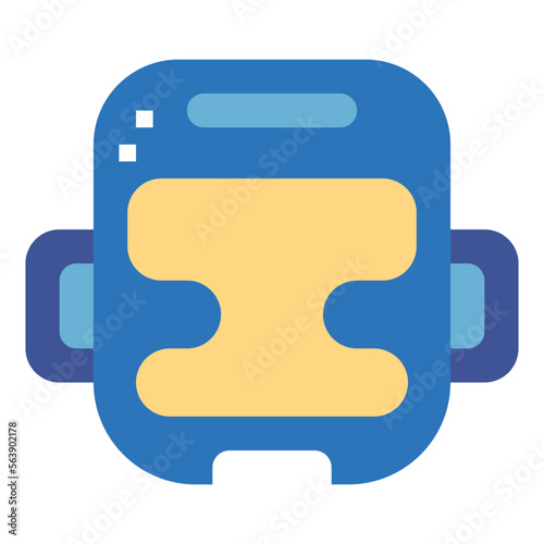 headgear flat icon style