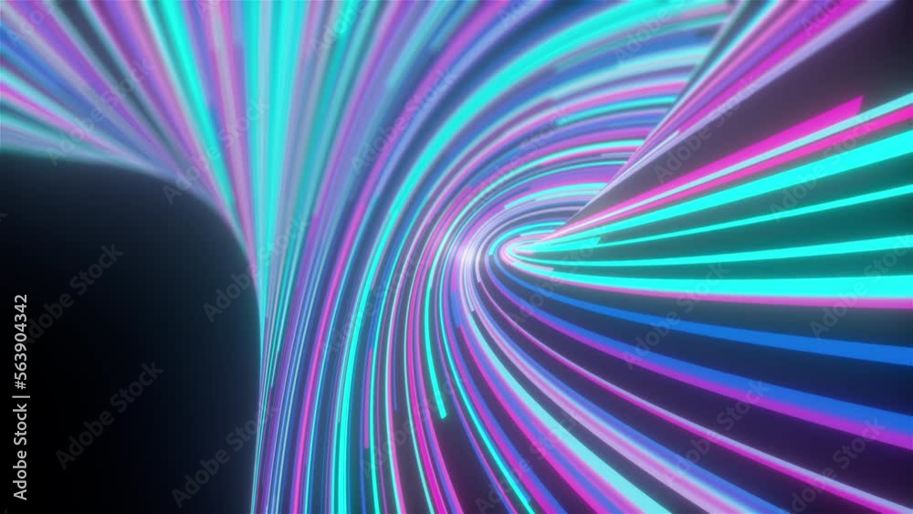 Stream lines. Computer generated 3d render
