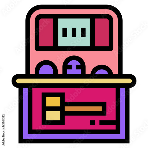 mole filled outline icon style