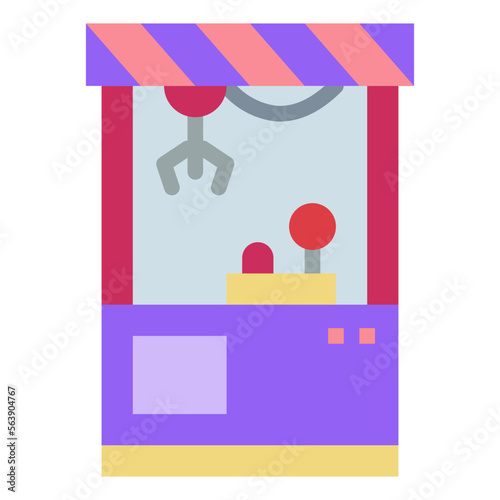 claw flat icon style