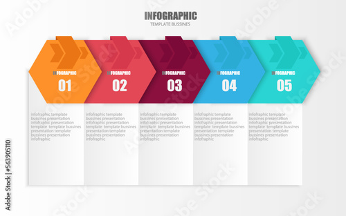 Vector infographic design template for business presentation show operation steps show business overview use public relations It is an Eps10 editable file