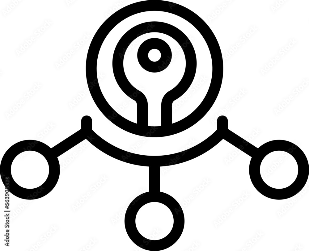 Top key point icon outline vector. Tick word. Core tips Top key point icon outline vector. Tick word. Core tips