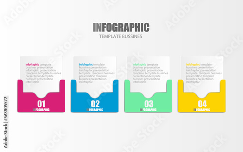 Vector infographic design template for business presentation show operation steps show business overview use public relations It is an Eps10 editable file