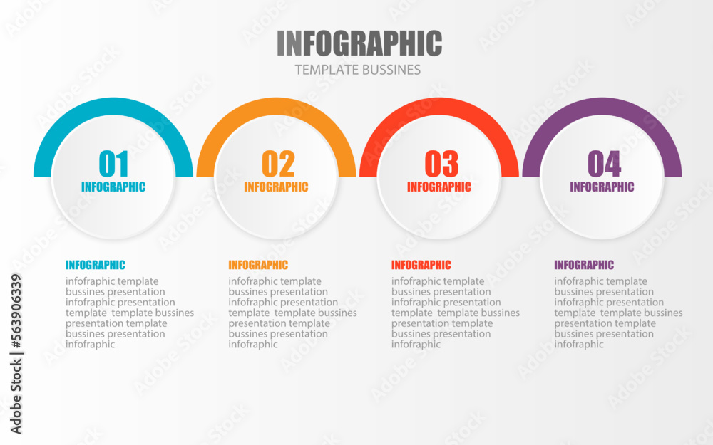 Vector infographic design template for business presentation show operation steps show business overview use public relations It is an Eps10 editable file