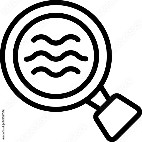 Collagen search icon outline vector. Care cream. Skin care
