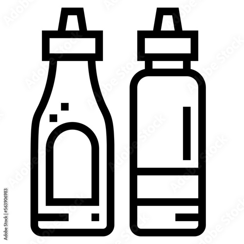 sauces line icon style