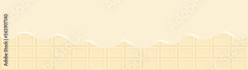 とろけるホワイトチョコレート - スイーツ･お菓子作り･ホワイトデーのイメージの素材