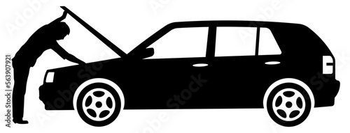 Repair of a broken car SVG, Car repair SVG, Broken car SVG, Car Breakdown icon, Car service SVG