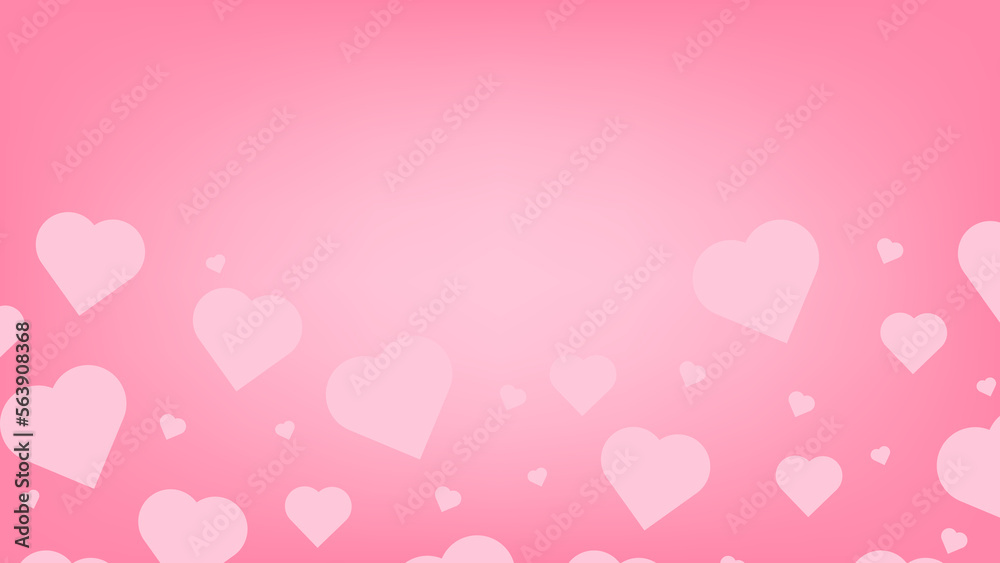Valentines day background in paper style. Blurred valentine's day wallpaper. vector.