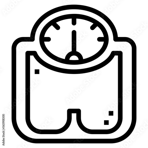 weight line icon style