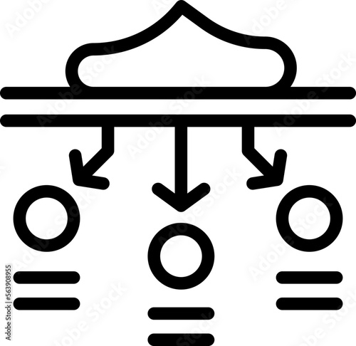 Serum active icon outline vector. Cell gel. Cosmetic skin