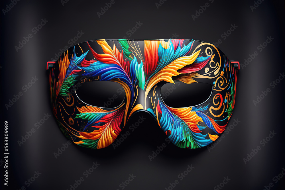 colorful venetian venice carnival mask, generative ai - obrazy, fototapety, plakaty 