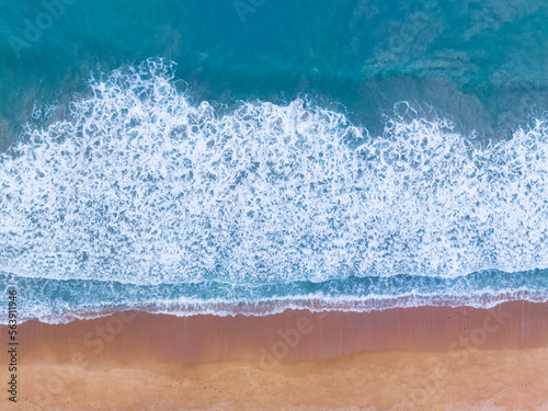 Sea surface aerial view,Bird eye view photo of waves and water surface texture,Amazing sea background, Beautiful nature landscape view sea ocean background