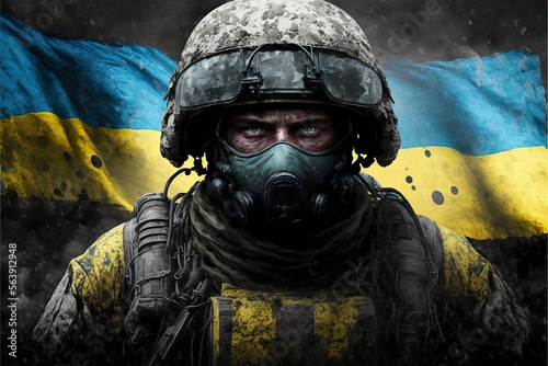 russia is preparing the final attack to ukraine illustration generative ai photo