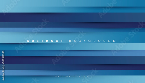 Abstract Texture Dynamic Blue Background with Straight Shadow. Modern Diagonal Geometric Overlap Shape, Vector Illustration