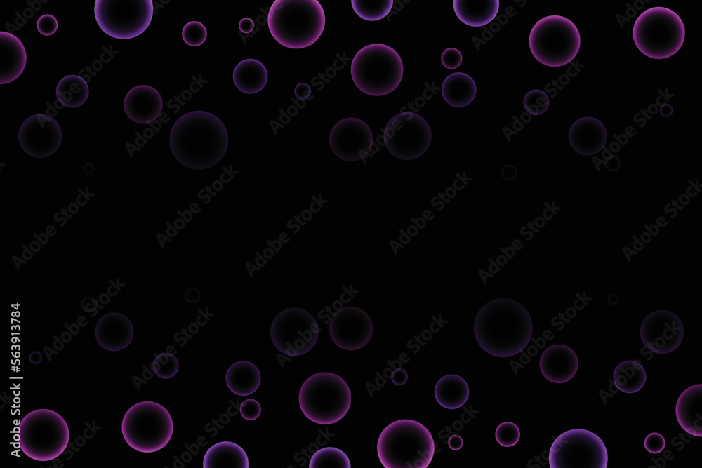 Colorful Modern Water Bubble Pattern Background. Abstract Banner. Technology Wallpaper. Vector Illustration