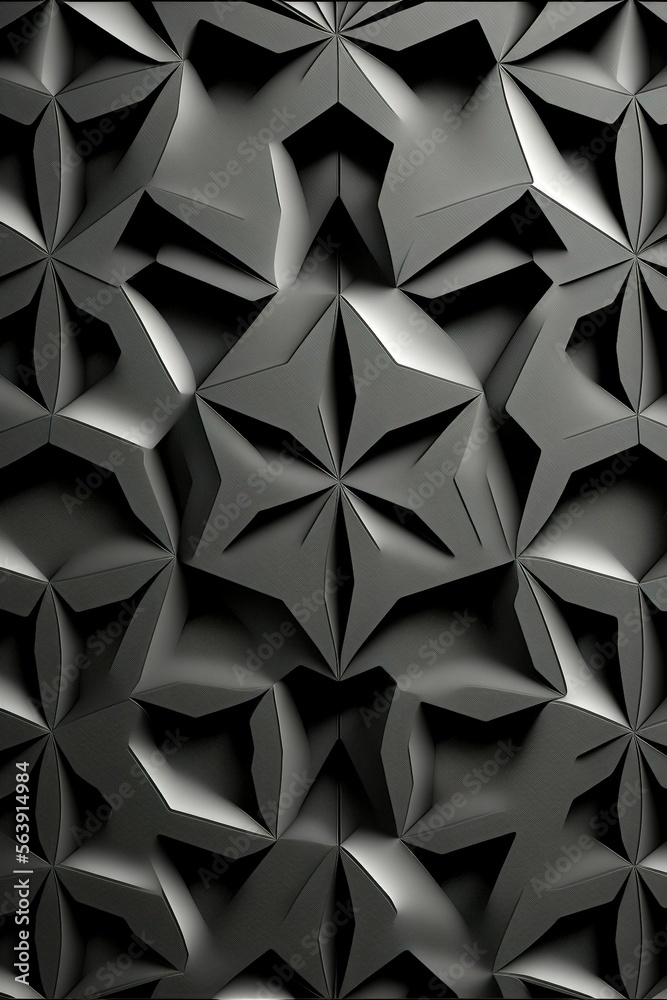 Fototapeta premium Matte black patterns, abstract background ,made with Generative AI